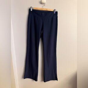 Lucy Lucy Tech Yoga Pants Small Tall Navy Blue Bootcut  Leggings USA Made
